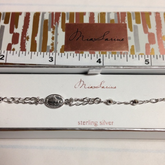 Mia Sarine Sterling Silver Religious Bracelet - Picture 2 of 8